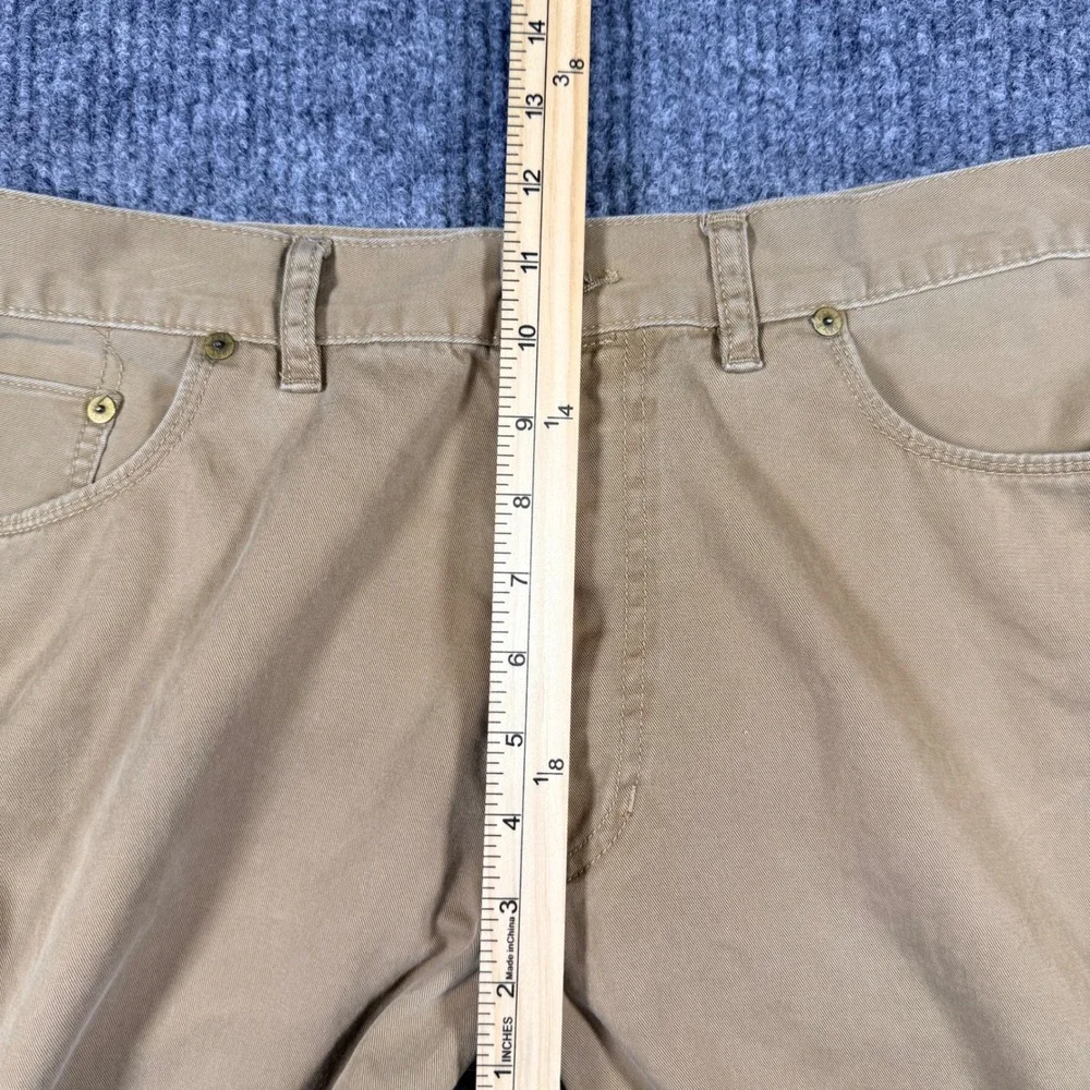Polo Ralph Lauren Mens Tan Khaki Authentic Dungarees Straight Leg Pants 38x30